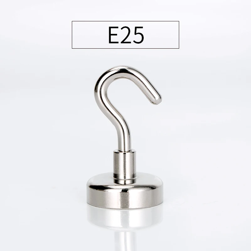RKZCT 1Piece/2PCS Suction Wall Hook with Magnets Neodymium Magnet Hooks Diameter 25 mm Rare Earth Permanent Magnet For Fridge|Hooks & Rails| - AliExpress