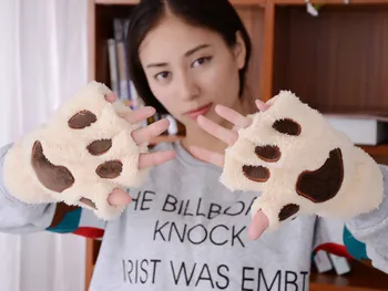 

Women Gloves Winter Warmer Mitten Wrist Arm Knitted Gloves Keyboard Long Fingerless Gloves Mitten PY6