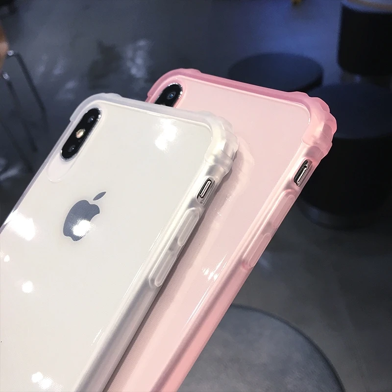 Прозрачный чехол для телефона для iphone 11 X XS XR XS Max 8 7 6 6S Plus противоударный прозрачный защитный чехол для iphone 11 Pro Max XR