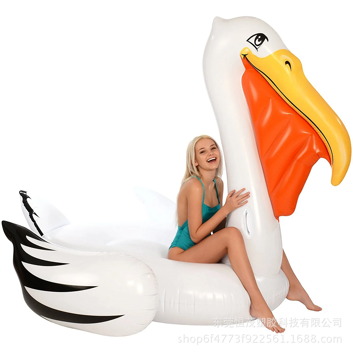 

Factory Supply New Style Large Size PVC Water Inflatable Toucan Riding Floating Row Adult Water Animal Floating Bed
