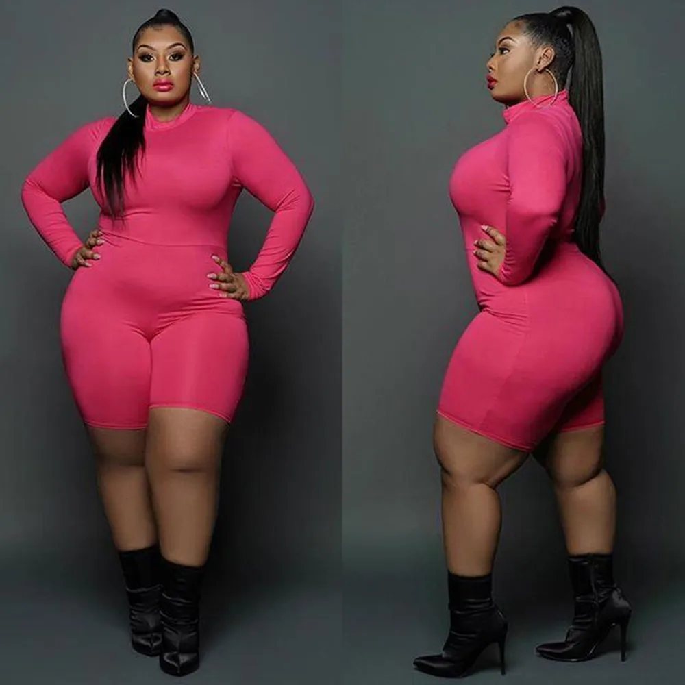 Летние женские костюмы 2019 однотонные облегающие с круглым вырезом и длинным