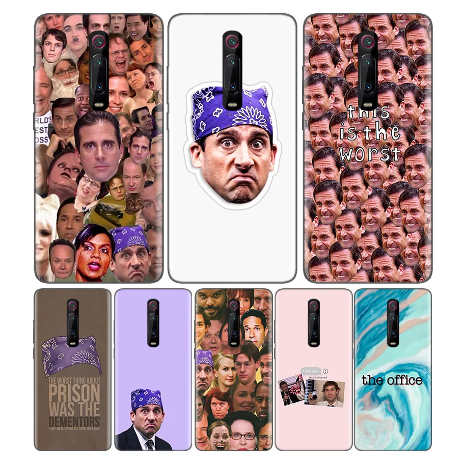 

Black Soft Silicone Bag Cover Case for Xiaomi Mi 9T CC9 Redmi 4 4X 5 6 6A 7 7A Note Plus K20 Pro F1 Tampa Fall The Office Funny
