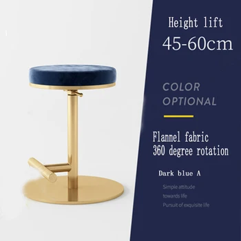 

bar furniture Barstools Nordic lift high Chairs lightluxury iron Spin backrest bar chair front desk counter stool Home furniture