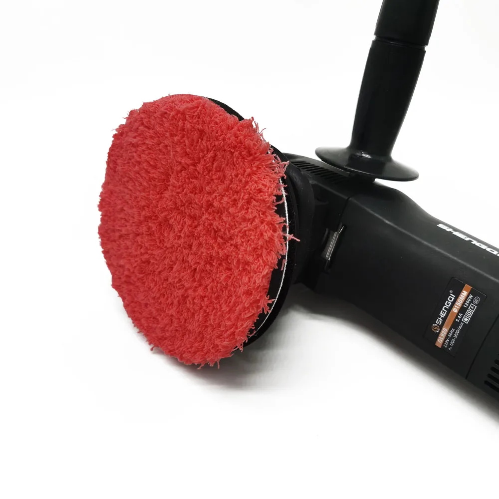 CDWTS 3/4/5/6/7inch Microfiber Polishing Pad For Cars Body Polish Micro Fiber Polishing Wheels For DA/RO Car Polisher 4