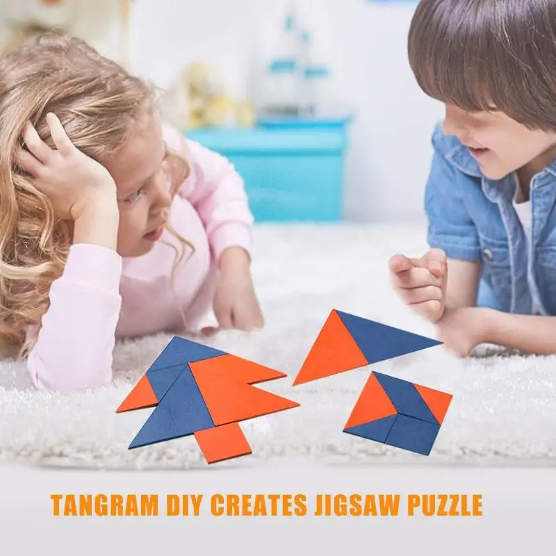 2 набора мудрости Tangram настольная игра детская развивающая игрушка детский сад обучающий инструмент Упражнение воображение и логическое мышление