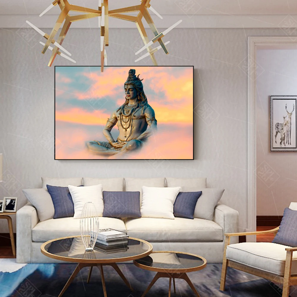 Shiva-Lord-Wall-Art-Posters-And-Prints-Hindu-Gods-Portrait-Canvas-Painting-Religious-Hinduism-Wall-Picture (3)