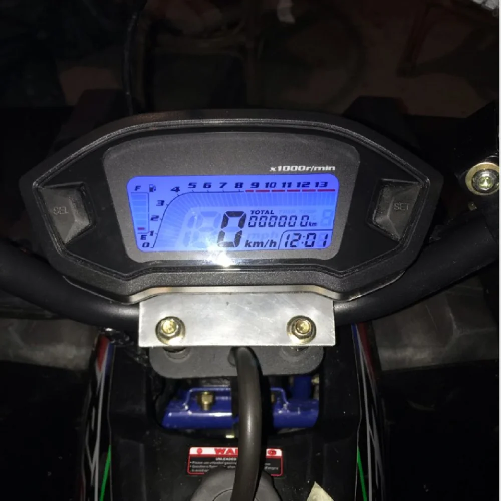 LCD Digital Odometer Electric Replacement Easy Use Tachometer Motorcycle Speedometer Accessories Universal Colorful Backlight