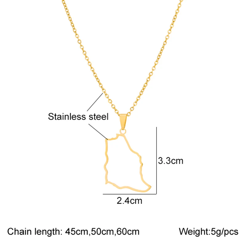 تعليقة خريطة فضة/ذهب