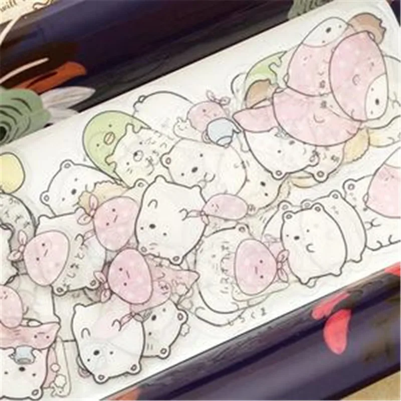 QIE_50-Pcs-lot-1-Bag-Diy-Cute-Cartoon-Kawaii-Pvc-Stickers-Lovely-Cat-Bear-Sticker-For%20(4)