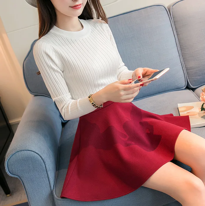 

2019 Summer Student Pleated Skirt Slimming peng san Short Skirt Korean-style Loose-Fit Solid Color Skirt