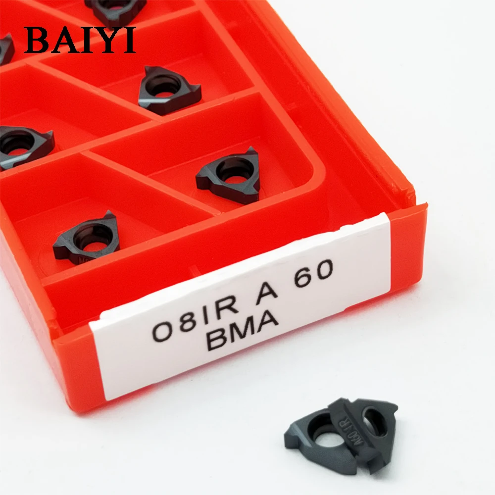 10 шт. 08IR A60 BMA ЧПУ Резак внутренняя резьба карбида вставка 08IR A60 обработки нержавеющей стали и стали 08 IR A60