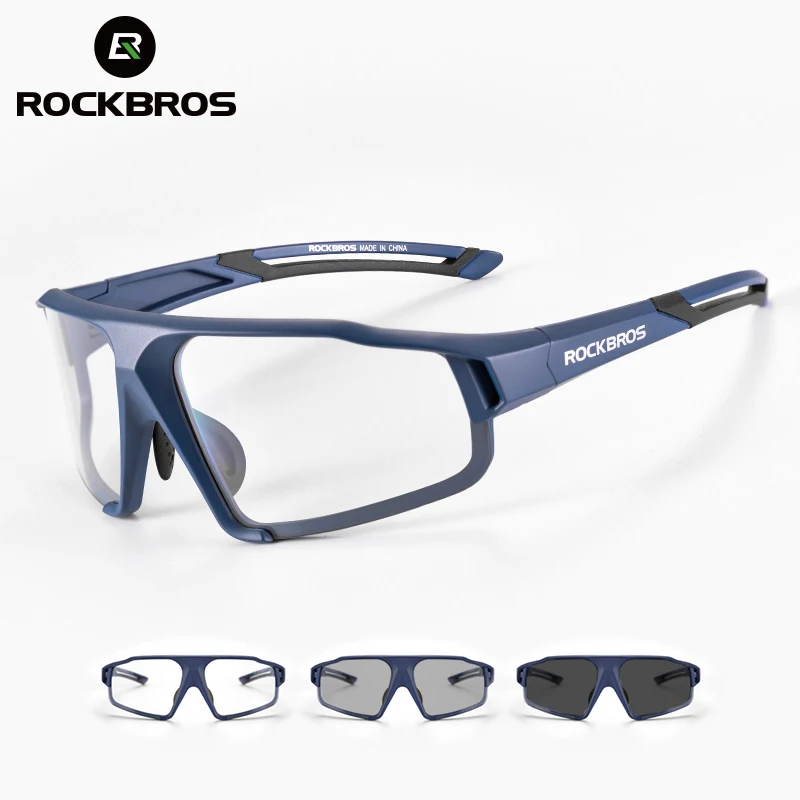 ROCKBROS ciclismo fotocrom谩tico gafas bicicleta gafas deportivas gafas de sol de los hombres MTB ciclismo de carretera gafas de protecci贸n gafas