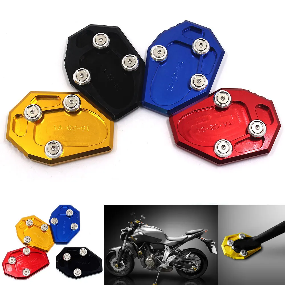 

Motorcycle Kickstand Enlarger Side Stand Pad Extension Support Plate For Yamaha MT-07 MT07 FZ07 XJ6 /ABS FZ6R FZ6 S2 ABS