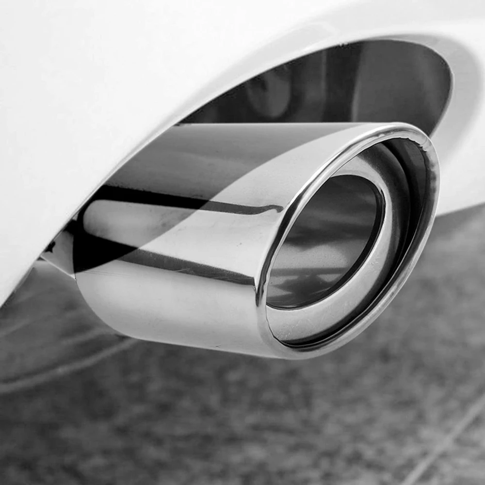 1.5-2.25 Inch(3.81cm-5.7cm) Adjustable Inlet Exhaust Tips Bolt-On Design Chrome Plated Stainless Steel Exhaust Tailpipe Tips exhaust muffler tip,exhaust trim pipe