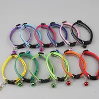 Nylon Pet Collar For Cat Dog Reflective Collar Anti-Lost Colorful Pet Supplies Adjustable Cat Collar Cat Necklace Pet Products 2