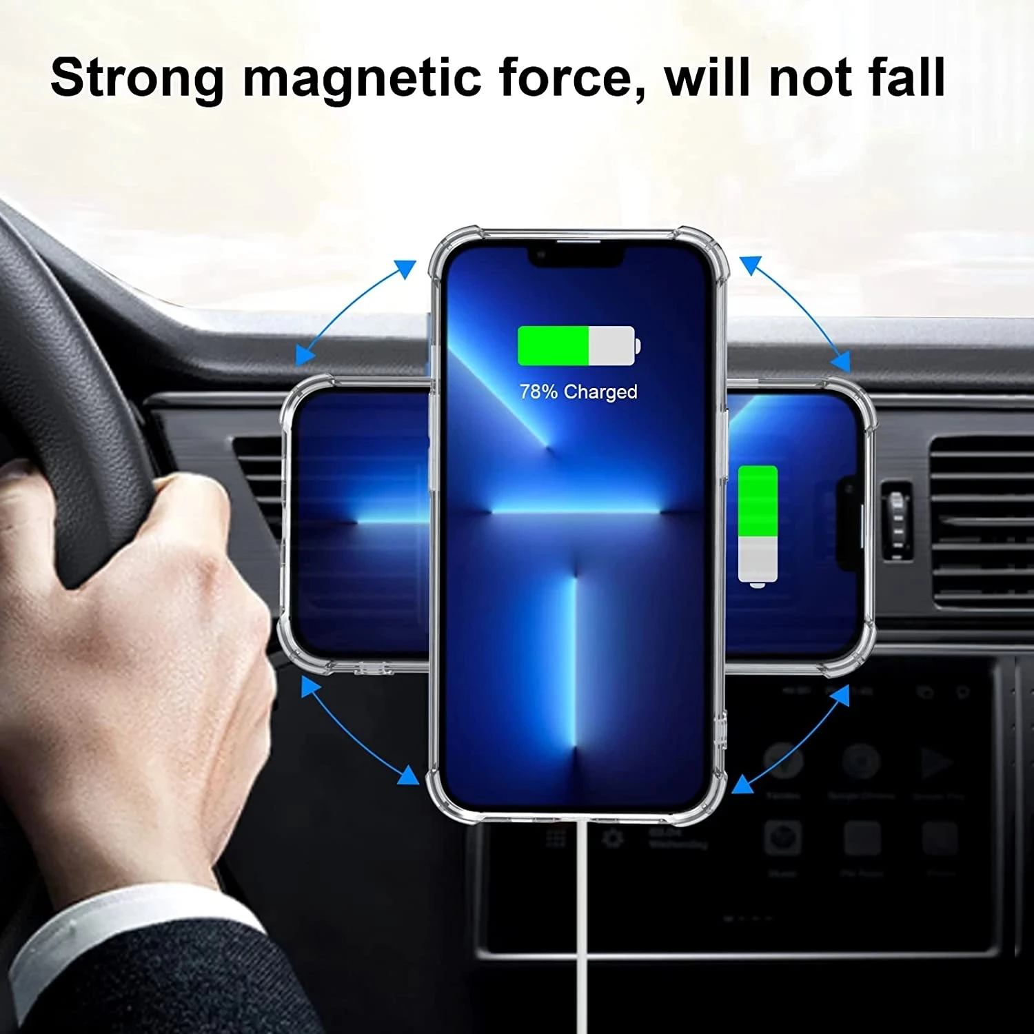 Universal Magnet Ring for Magnetic Phone Holders and Wireless Charging