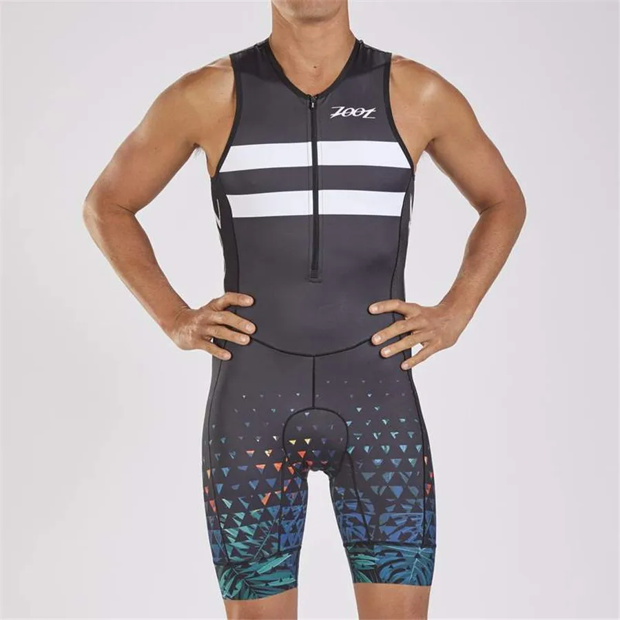 

ZOOT Pro Team Triathlon Suit Men sleeveless Cycling Jersey Skinsuit Jumpsuit Maillot Cycling Skin suit Ropa ciclismo bicycle set