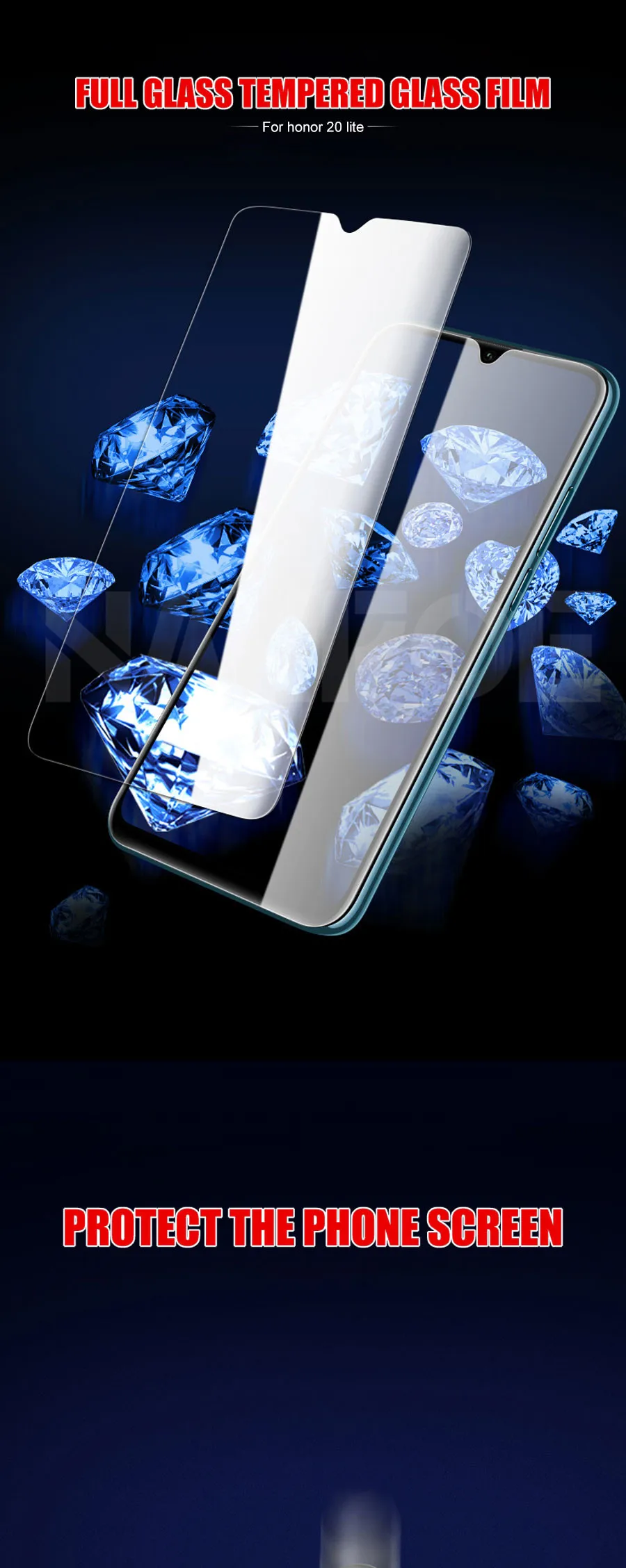 Премиум Закаленное стекло для huawei Honor 20 10 9 8 Lite Honor 9X V20 V10 V9 Play защитная Пленка чехол