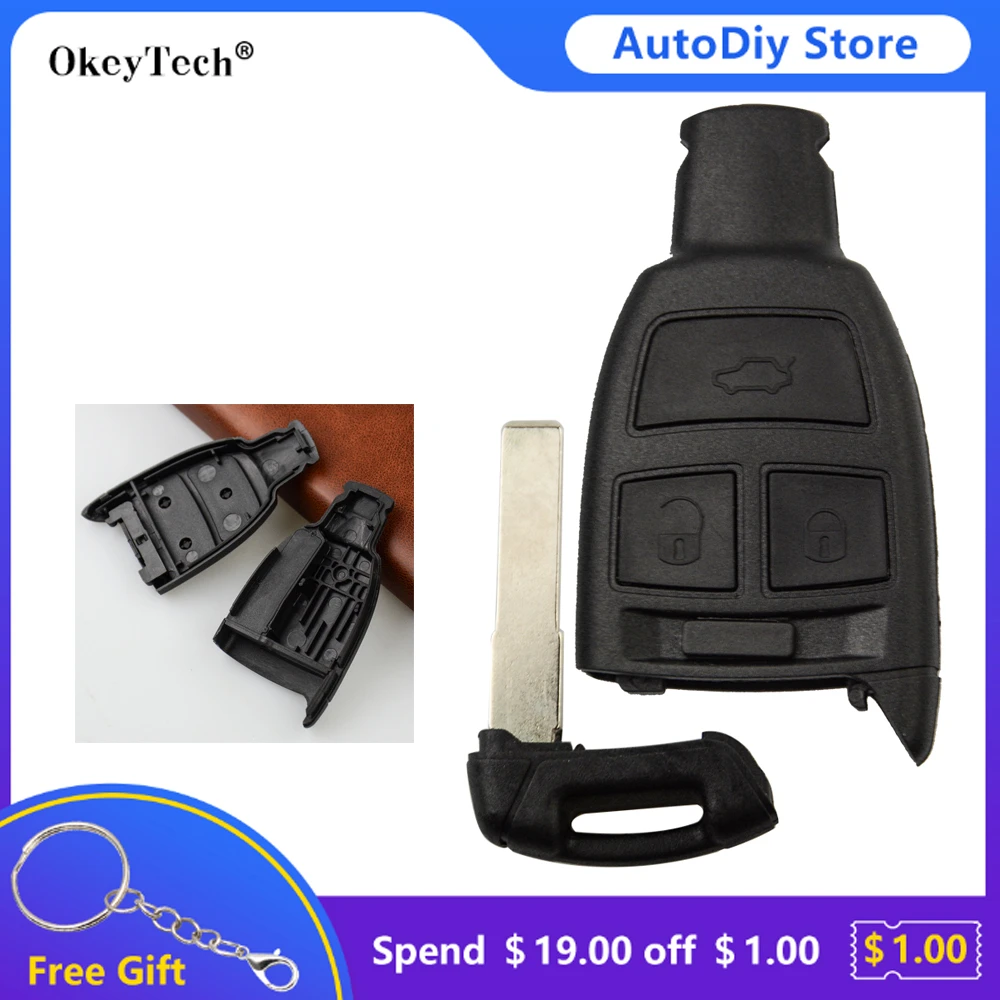 OkeyTech High Quality 3 Buttons Smart Remote Control Car Key ...