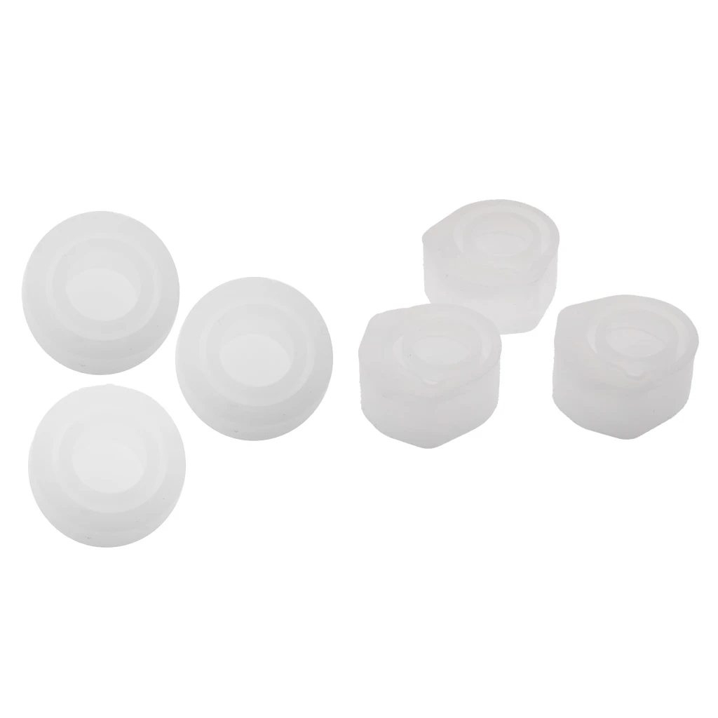 6Pcs Silicone Ring Mold Jewellery Pendant Rings Resin Casting Circle Mould for DIY Craft Making