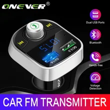 Onever Bluetooth FM передатчик быстрое Зарядное устройство 3,0 автомобилей MP3 аудио плеера Dual USB Радио модулятор автомобильный комплект громкой связи FLAC /APE