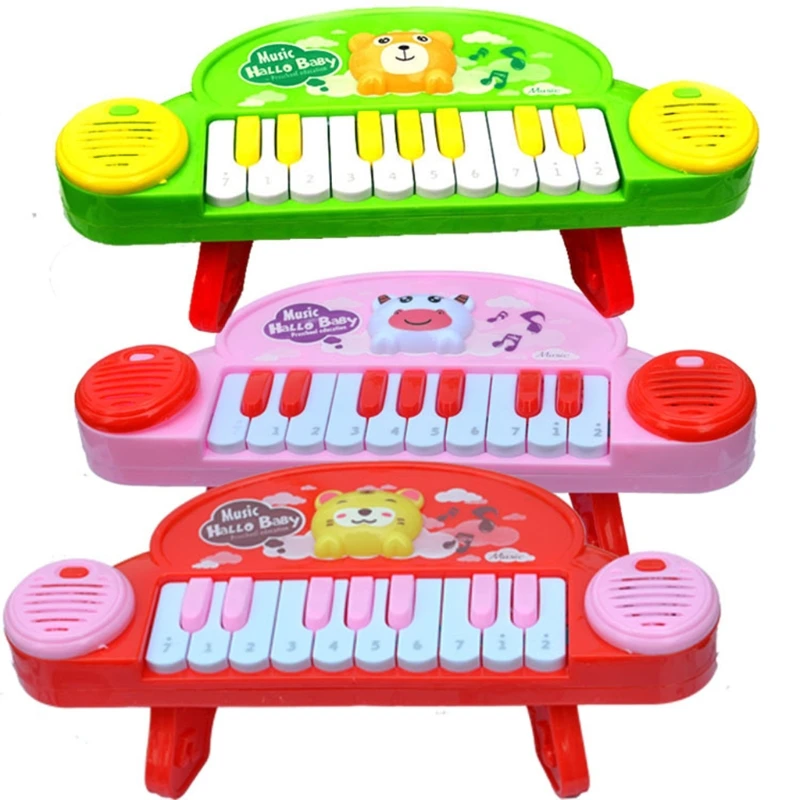 Musical Instruments 10 Keyboards Piano Cartoon Animal Electronic Light and Music Toy for Baby Educational Gift | Игрушки и хобби