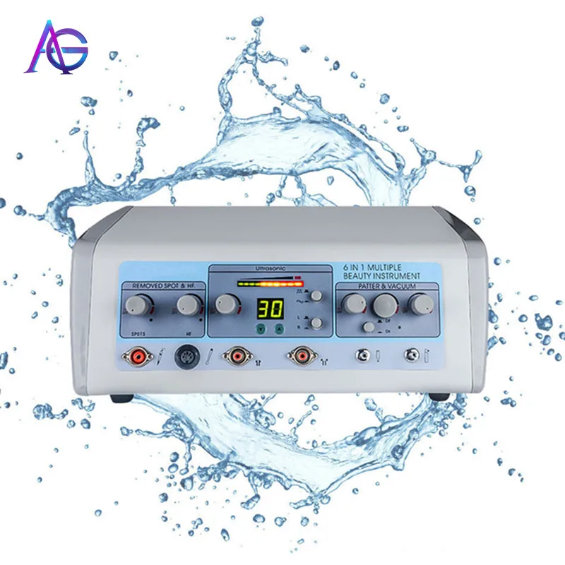 

adg Multifuctionnal Skin care machine with blackhead suction ultrasonic and high facial frequency high frequency violet ray