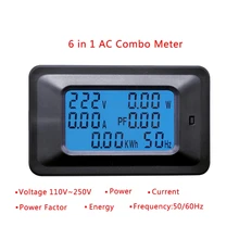 20a/100a ac lcd digital painel de energia medidor watt monitor tensão kwh voltímetro amperímetro testador ferramentas