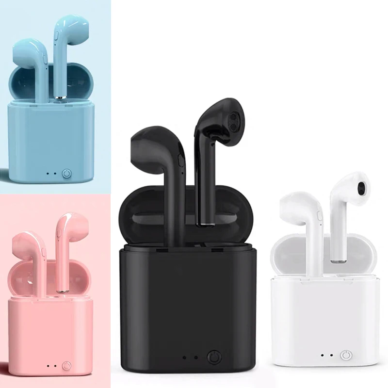 New i7s TWS Mini Wireless Earphones Bluetooth Headphones Sports Headset Waterproof Earbuds Music Earpiece For All SmartPhone | Электроника