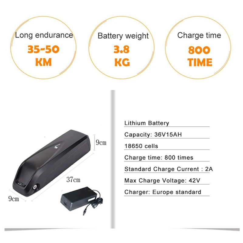 36V15AH электрический велосипед комплект для 2" 26" 700C 36 в 500 Вт колесный мотор Аккумулятор для чайника светодиодный ЖК-дисплей Ebike e велосипед электрический велосипед конверсионный комплект