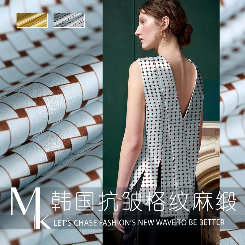 19 Summer New 100 Polyester Like Silk Printed Fabric for Women Dress