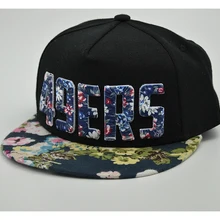 3D вышивка хип-хоп шляпа цветы snapback Кепка полиэстер материал маленькое количество как индивидуальный дизайн