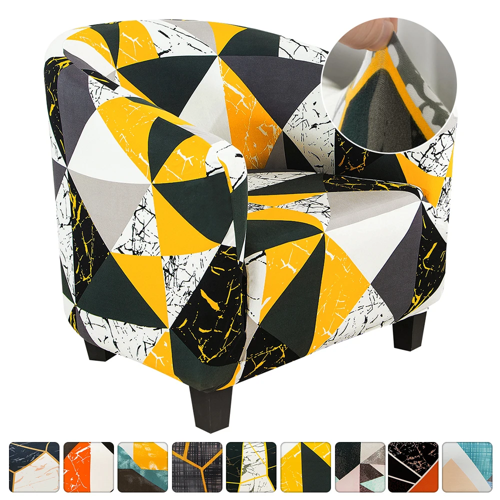

Elastic Sofa Cover Geometric Armchair Cover Protector Bathtub Chair Covers Furniture Slipcover Universal Spandex Case