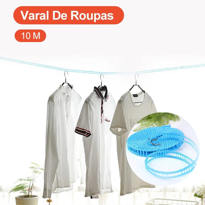 10 M Fence Type Clothesline Nonslip Clothesline Windproof Clothesline