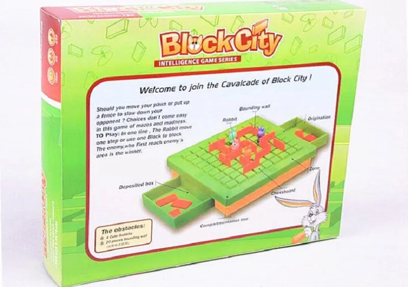 Fly AC Rabbit walled city competition головоломка мышление игра, настольная игра семейные вечерние игры