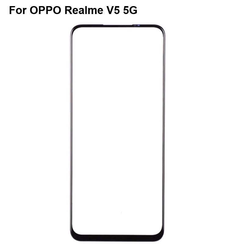 

Для OPPO Realme V5 5G ремонт переднего внешнего стеклянного объектива сенсорный экран внешнее стекло без гибкого кабеля для OPPO Realme V 5 RMX211