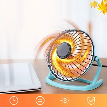

Mini Home Heater Infrared 220V 220W Portable Electric Air Heater Warm Fan 4 Inch Desktop for Winter Household Bathroom
