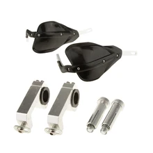 Мотоцикл 28 мм Большой жир Руль Бар Handguard с металлическими зажимами черный