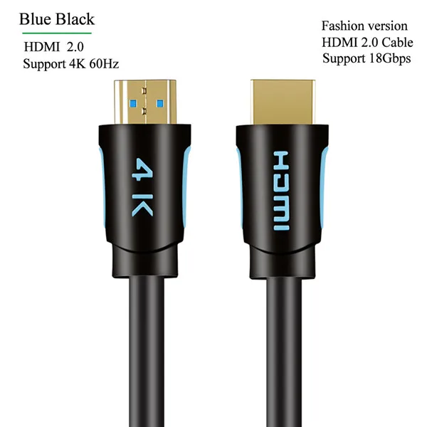 Fashion Version Anmck HDMI Cable 4K 60Hz 2.0 Version 0.5m 1m 2m 3m 5m Support ARC HDR 3D HDMI Male to Male Wire for HD TV Box XBOX PS4 Projector - Цвет: Fashion Version