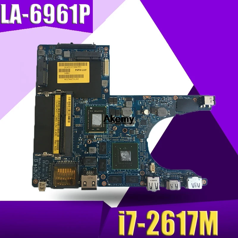 

For DELL M11X R3 laptop PAP00 LA-6961P Y98C0 i7-2617M 1.5G CPU N12P-GS-A1 2G DDR3 Discrete graphics motherboard