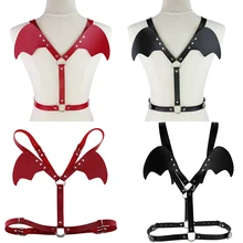 Повязка на шею, пляжный воротник, Сексуальные вечерние украшения, подарки, крылья, кожа, жгут, готика, талия, на плечо