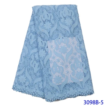 

Milk Silk Water Soluble Dress Material Stones 2019 African High Quality Nigerian Cord Lace Fabric Guipure Lace Fabric GD3098B-5
