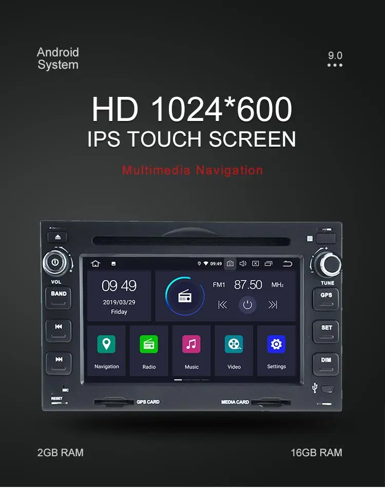 Sale Besina Android 9.0 2 din Car DVD GPS Radio Player For Volkswagen PASSAT B5 MK5 GOLF POLO TRANSPORTER Radio GPS Navigation Stereo 1