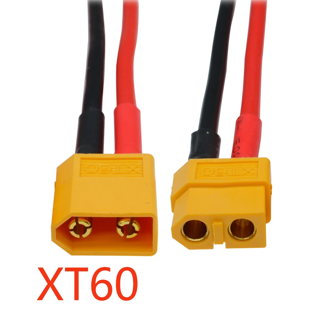 6 Pares De Conectores XT60 14AWG De Alambre De Silicona Hembra Y Macho Cable De Extensión XT60 Conector Compatible Con Coches RC Barco Drone Cargador De Batería De Litio