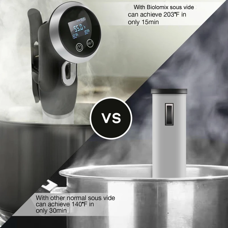 Погружной термостат циркулятор Sous Vide для приготовления пищи 1500 Вт с ЖК дисплеем и