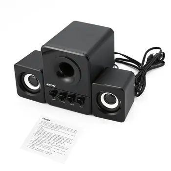 

SADA D-203 Computer Speaker Stereo Portable Multimedia Laptop USB Speaker TF/U Disk Bass Gun Support