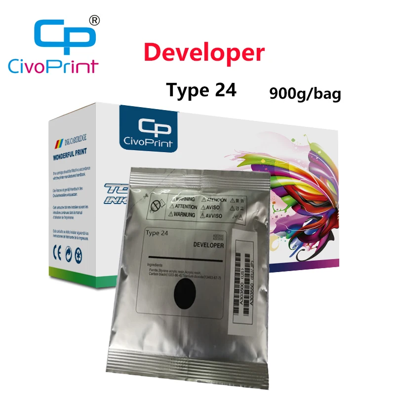 Черная пудра разработчика Civoprint 900G B0649640 тип 24 для Ricoh Aficio 1060 1075 2051 2060 MP5500 MP6000 MP6500