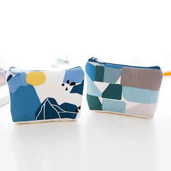 

Useful Abstract Design Coin Purses Women Canvas Coin Purses Credit Card Holder Key Money Bags Zipper Money Pouch Coin Purses