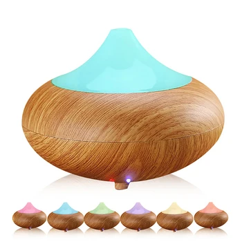 

DEKAXI 160ml humidifier ultrasonic essential oil diffuser aroma wood grain mist maker LED Light for home office air purifier