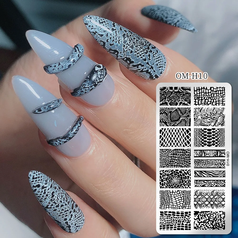 Nail Stickers Art Stamping Template Butterfly Leaves Floral Heart Stamp Plate Stencil Reusable Metal Manicure Nail Accessories